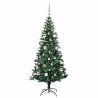 Árbol de Navidad Artificial Preiluminado Verde 150 cm 2