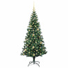 Árbol de Navidad Artificial Preiluminado Verde 150cm 3