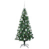 Árbol de Navidad Artificial Preiluminado Verde 150cm 3