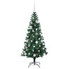 Árbol de Navidad Artificial Preiluminado Verde 150cm 4