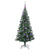 Árbol de Navidad Artificial Preiluminado Verde 150cm 3
