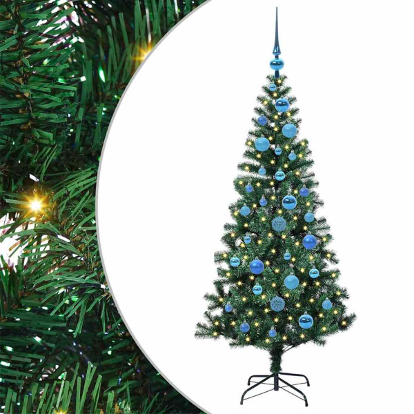 Árbol de Navidad Artificial Preiluminado Verde 150cm M 2