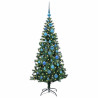 Árbol de Navidad Artificial Preiluminado Verde 150cm 3