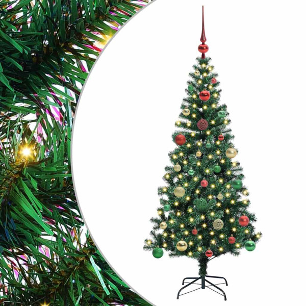 Árbol de Navidad Artificial Preiluminado Verde 150cm M 2