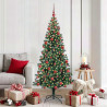 Árbol de Navidad Artificial Preiluminado Verde 180 cm 1