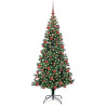 Árbol de Navidad Artificial Preiluminado Verde 180 cm 3