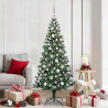 Árbol de Navidad Artificial Preiluminado Verde 180 cm 1