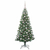 Árbol de Navidad Artificial Preiluminado Verde 180 cm 3