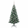 Árbol de Navidad Artificial Preiluminado Verde 180 cm 4