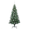 Árbol de Navidad Artificial Preiluminado Verde 180 cm 3
