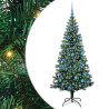 Árbol de Navidad Artificial Preiluminado Verde 180 cm 2