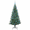 Árbol de Navidad Artificial Preiluminado Verde 180 cm 3