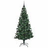 Árbol de Navidad Artificial Preiluminado Verde 210 cm 3