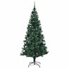 Árbol de Navidad Artificial Preiluminado Verde 210 cm 4