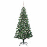 Árbol de Navidad Artificial Preiluminado Verde 210 cm 3
