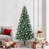Árbol de Navidad Artificial Preiluminado Verde 210 cm 1