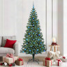 Árbol de Navidad Artificial Preiluminado Verde 210 cm 1