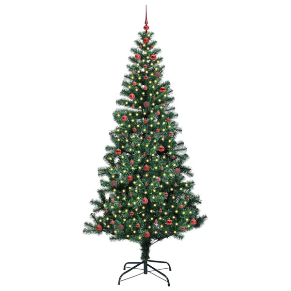 Árbol de Navidad Artificial Preiluminado Verde 240cm M 3
