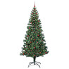 Árbol de Navidad Artificial Preiluminado Verde 240cm 3