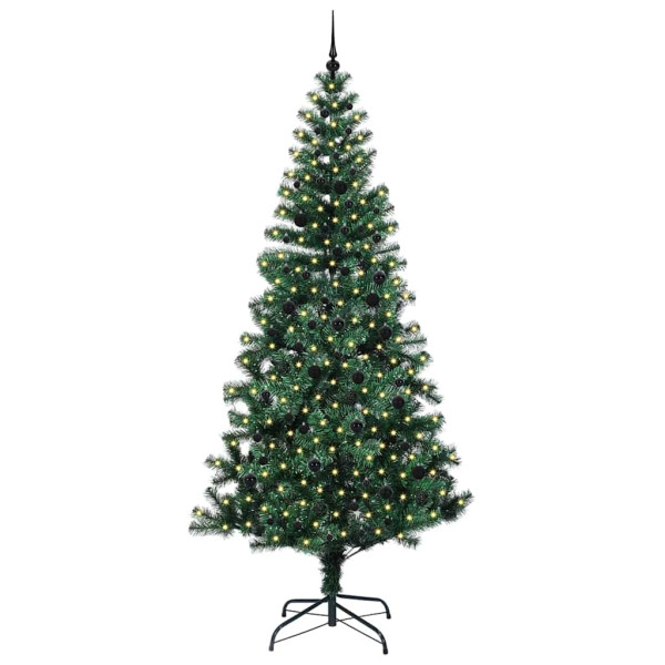 Árbol de Navidad Artificial Preiluminado Verde 240cm M 3