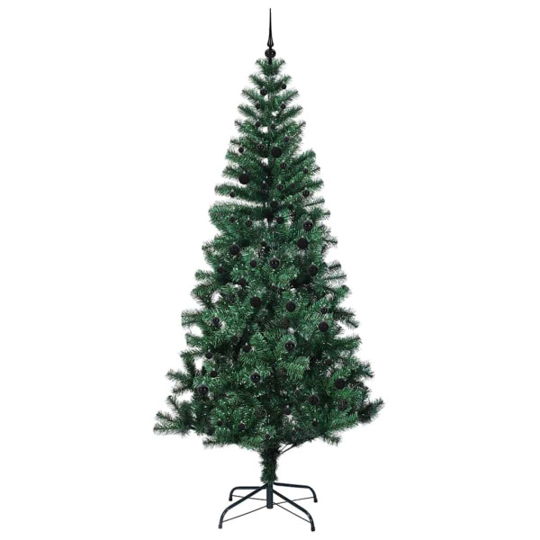 Árbol de Navidad Artificial Preiluminado Verde 240cm M 4