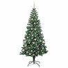Árbol de Navidad Artificial Preiluminado Verde 240cm 3