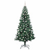 Árbol de Navidad Artificial Preiluminado Verde 240cm 4