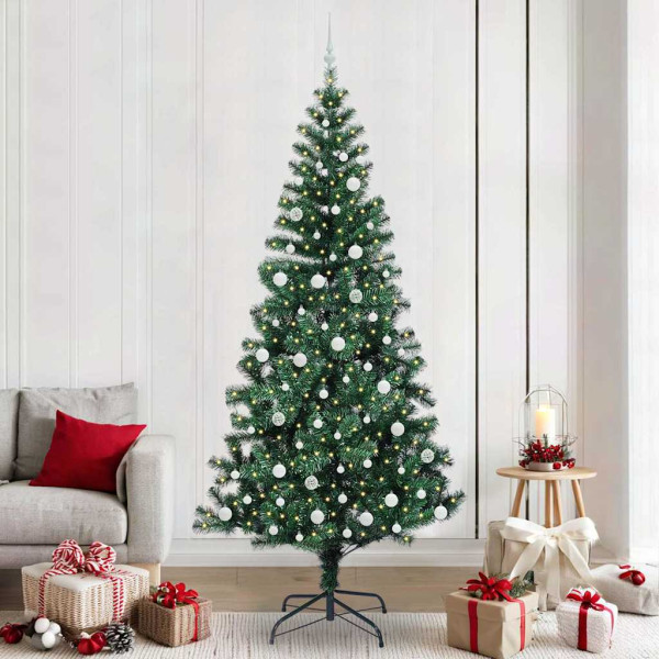 Árbol de Navidad Artificial Preiluminado Verde 240cm D