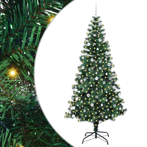 Árbol de Navidad Artificial Preiluminado Verde 240cm M 2