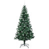 Árbol de Navidad Artificial Preiluminado Verde 240cm 4
