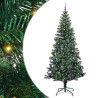 Árbol de Navidad Artificial Preiluminado Verde 240cm 2