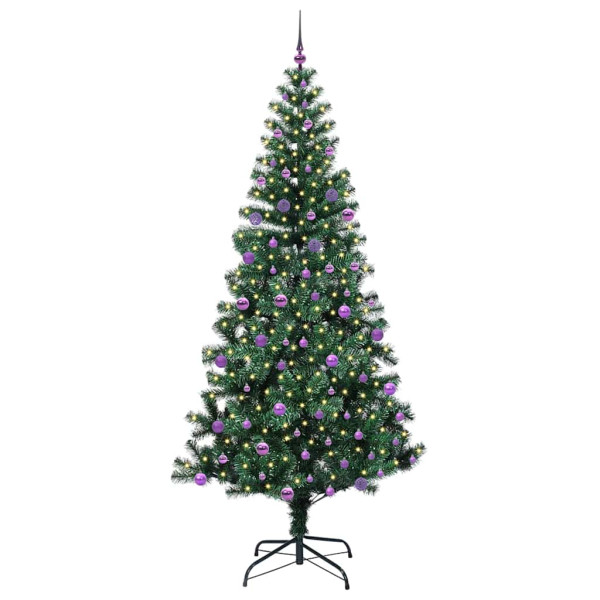 Árbol de Navidad Artificial Preiluminado Verde 240cm M 3