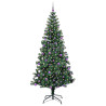 Árbol de Navidad Artificial Preiluminado Verde 240cm 3