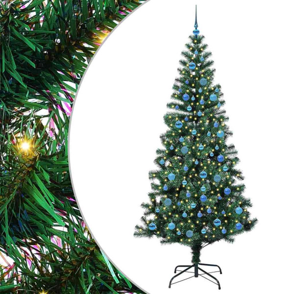 Árbol de Navidad Artificial Preiluminado Verde 240cm M 2
