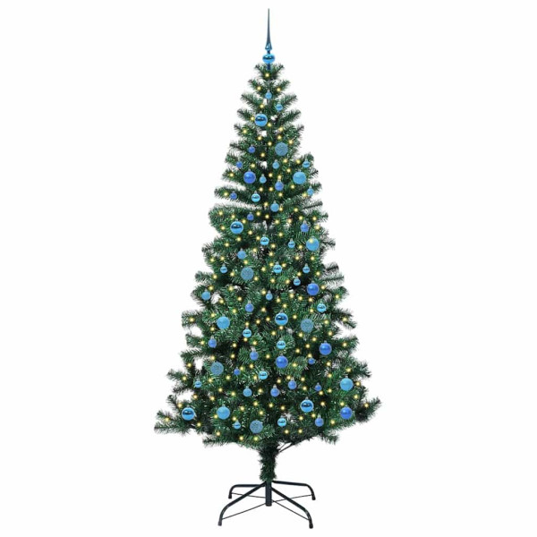 Árbol de Navidad Artificial Preiluminado Verde 240cm M 3