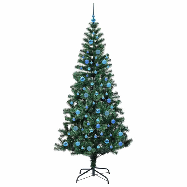 Árbol de Navidad Artificial Preiluminado Verde 240cm M 4