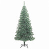 Árbol de Navidad Artificial Nevado con Luz LED Verde y 210 cm 5