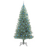 Árbol de Navidad Artificial Nevado con Luz LED Verde y 210 cm 4