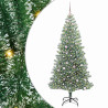 Árbol de Navidad Artificial Nevado con Luz LED Verde y 240 cm 2
