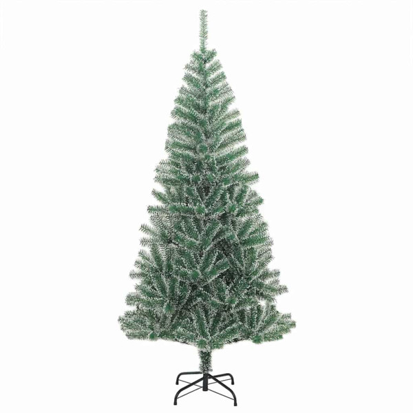Árbol de Navidad Artificial Nevado con Luz LED Verde y 240 cm M 5