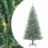 Árbol de Navidad Artificial Nevado con Luz LED Verde y 240 cm 2