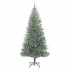 Árbol de Navidad Artificial Nevado con Luz LED Verde y 240 cm 3