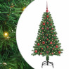 Árbol de Navidad artificial Verde 120 cm PVC y Acero y Plástico 2