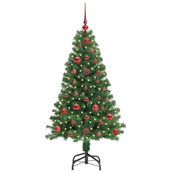 Árbol de Navidad artificial Verde 120 cm PVC y Acero y Plástico M 3