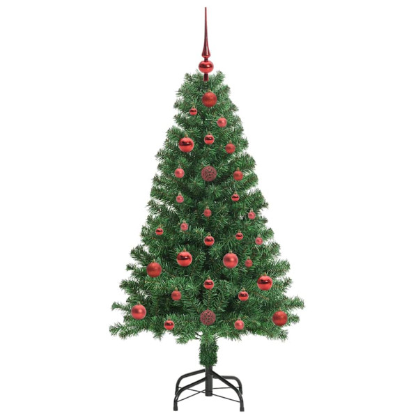 Árbol de Navidad artificial Verde 120 cm PVC y Acero y Plástico M 4