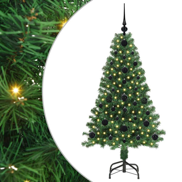 Árbol de Navidad artificial Verde 120 cm PVC y Acero y Plástico M 2