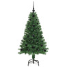 Árbol de Navidad artificial Verde 120 cm PVC y Acero y Plástico 4