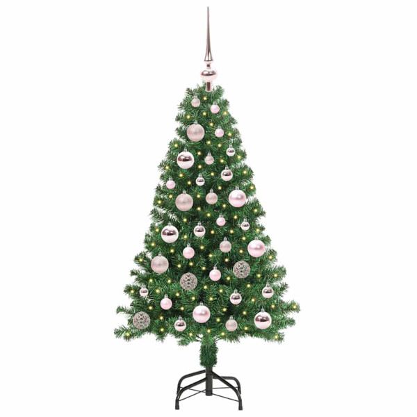 Árbol de Navidad artificial Verde 120 cm PVC y Acero y Plástico M 3