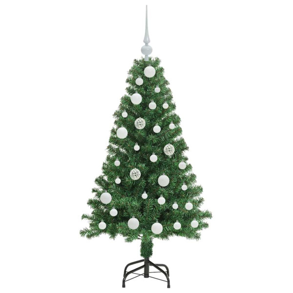 Árbol de Navidad artificial Verde 120 cm PVC y Acero y Plástico M 4