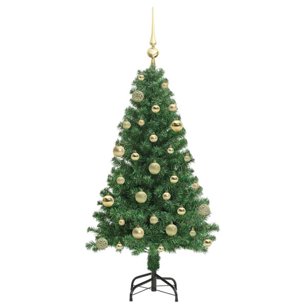 Árbol de Navidad artificial Verde 120 cm PVC y Acero y Plástico M 4